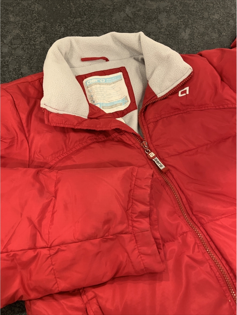 Aero Womens Red Large Insulated Winter Ski Snowboarding Coat Jacket